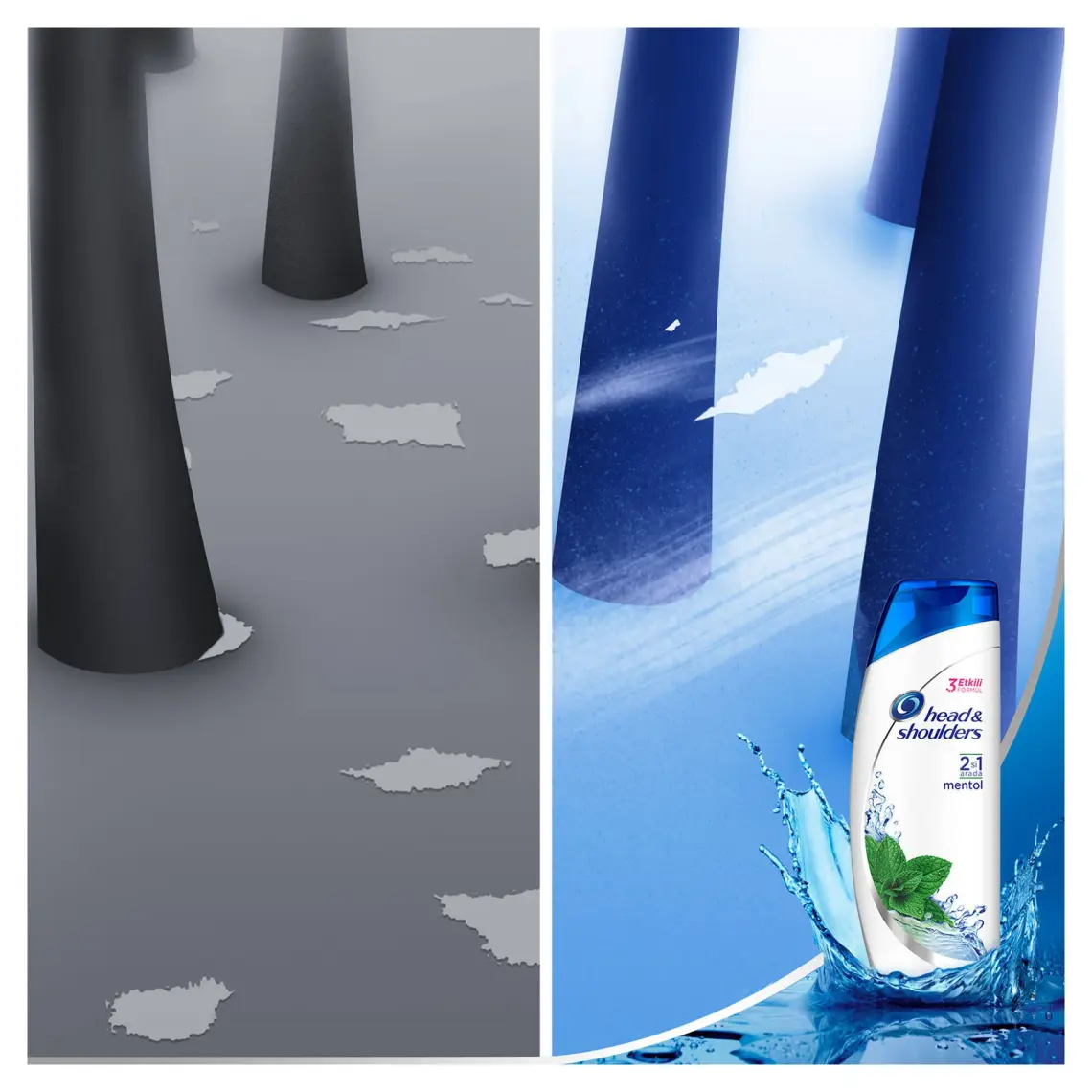 Head & Shoulders Mentol Ferahlığı 2si1 Arada Kepeğe Karşı Etkili Şampuan 330ML