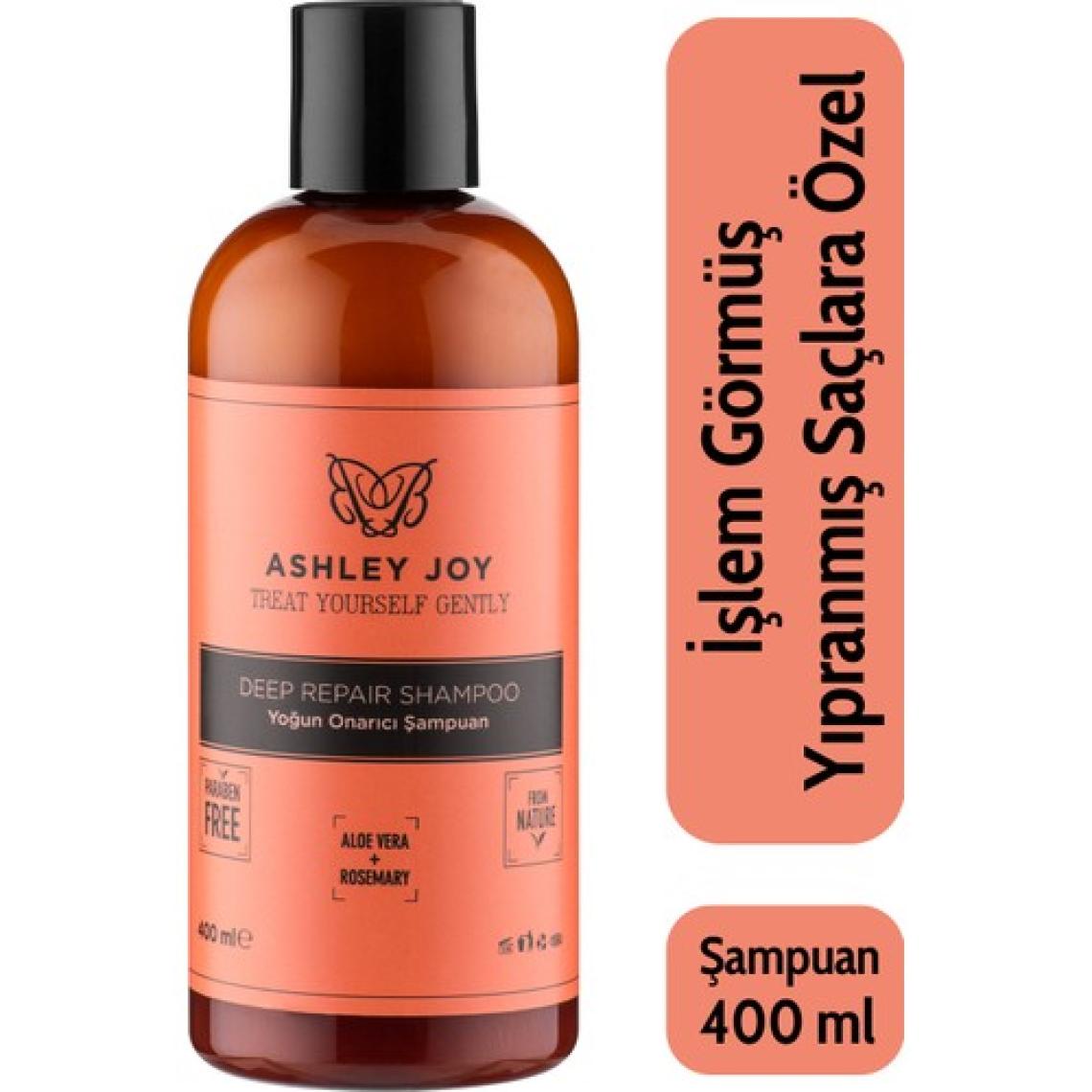 Ashley Joy İşlem Görmüş Yıpranmış Saçlara Özel Keratin İçeren Yoğun Onarıcı Şampuan 400 ML