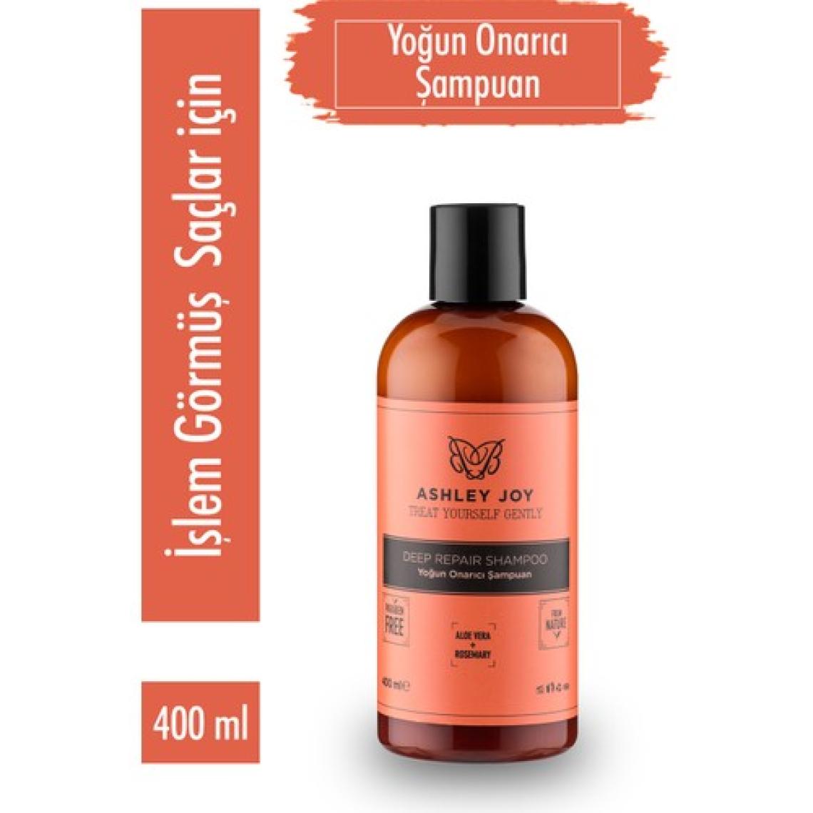 Ashley Joy İşlem Görmüş Yıpranmış Saçlara Özel Keratin İçeren Yoğun Onarıcı Şampuan 400 ML
