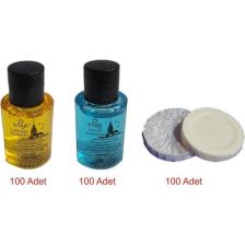 Çelikpençe Otel Tipi Duş Şampuanı + Duş Jeli + Banyo Sabunu