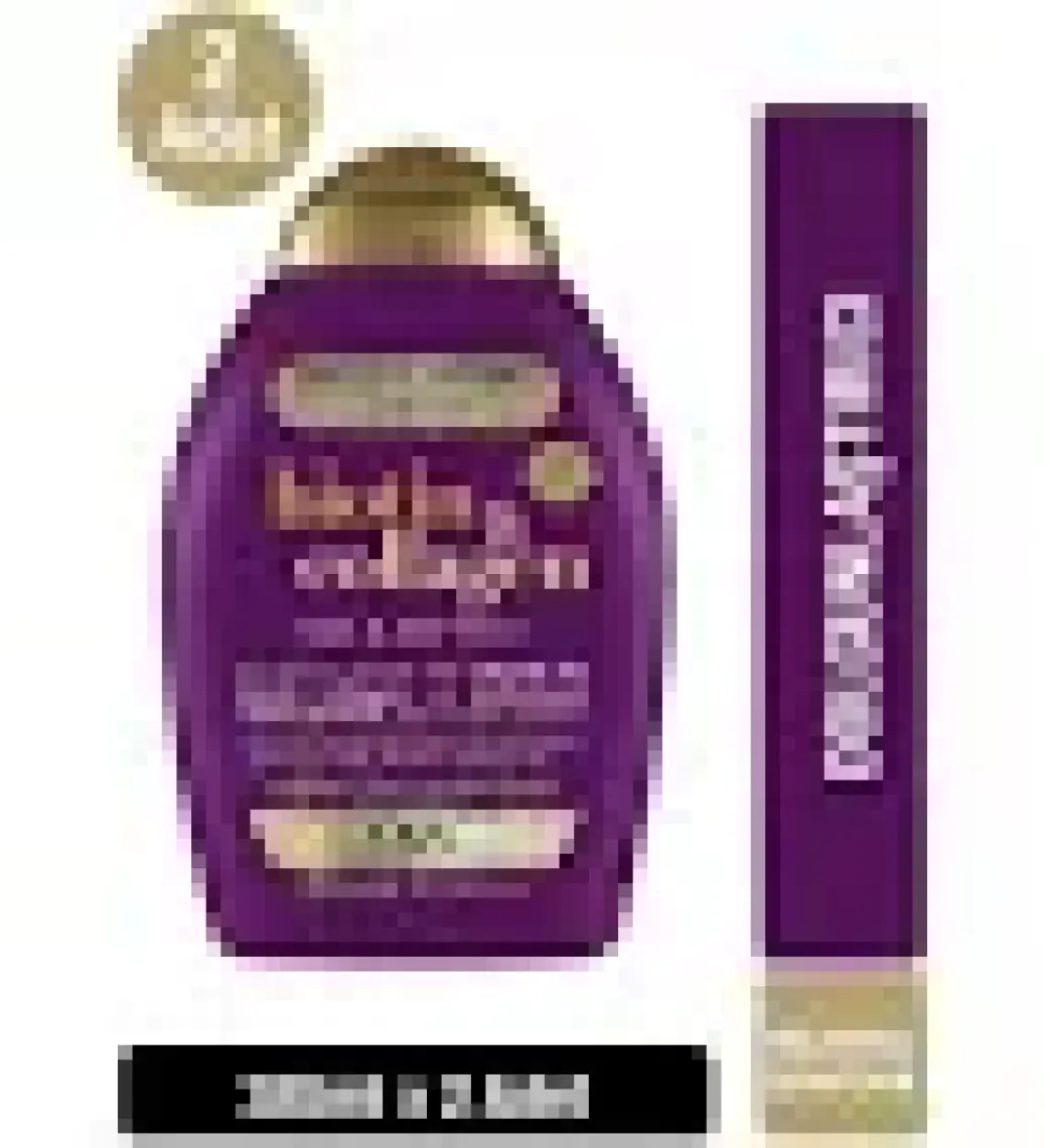 OGX Biotin Collagen Şampuan - Saçları Besleyip Dolgunlaştıran, Canlandırıcı ve Sülfatsız, 2×385 ml