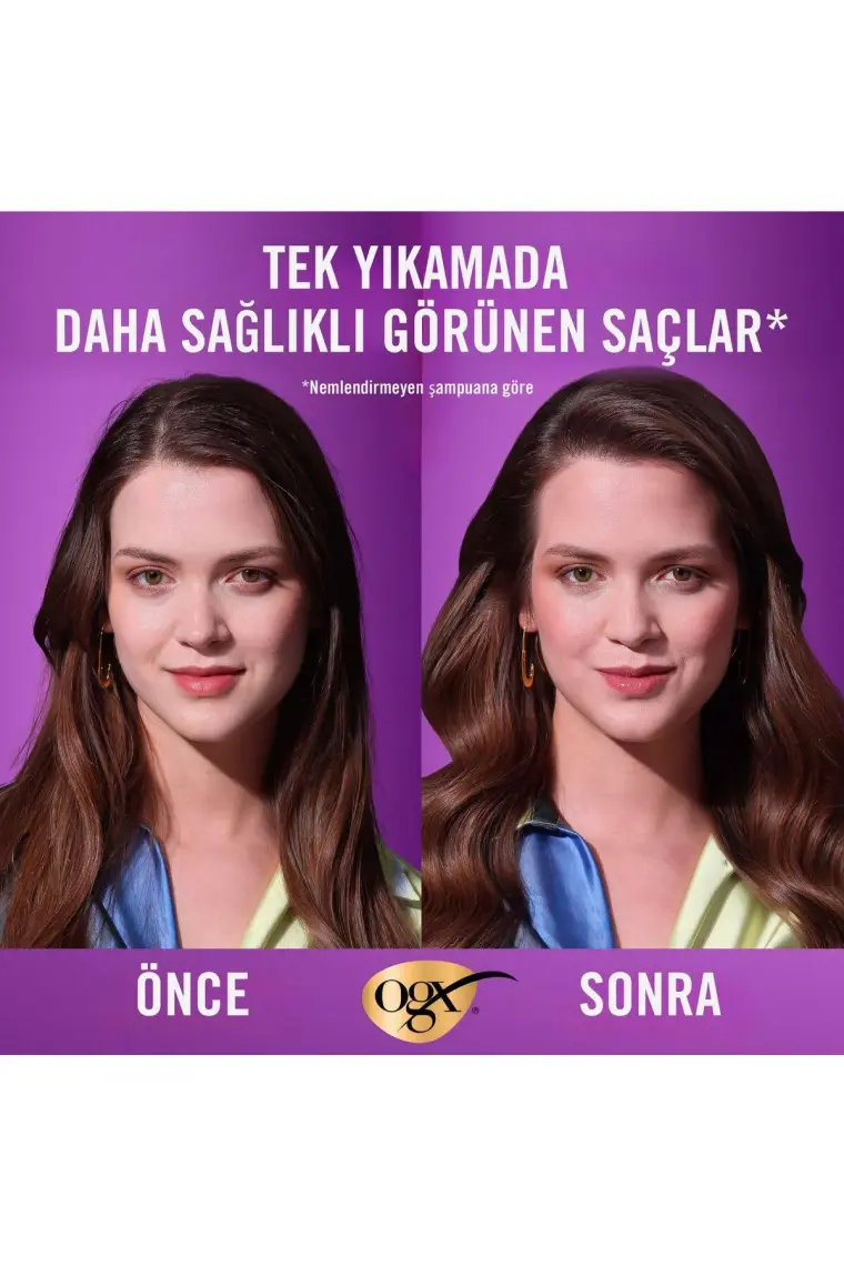 OGX Biotin Collagen Şampuan - Saçları Besleyip Dolgunlaştıran, Canlandırıcı ve Sülfatsız, 2×385 ml