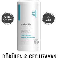 Ql 6 Aktifli Saç Dökülmesine Karşı Şampuan Hızlı Saç Uzatan Tuzsuz Sülfatsız