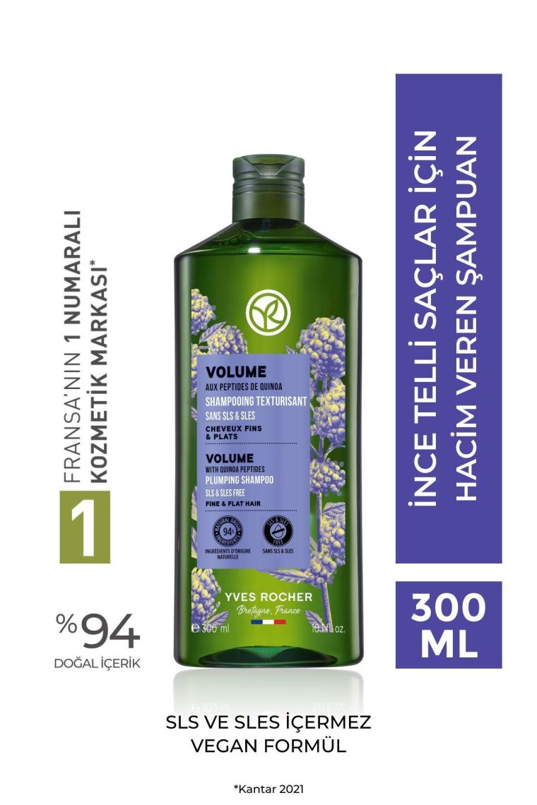 İnce Telli Saçlar İçin (Volume) Hacim Veren Şampuan - Sülfatsız & Vegan-300 ml