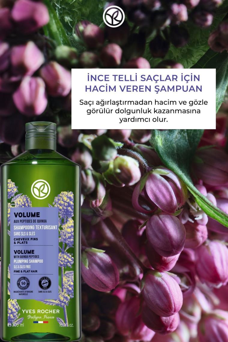 İnce Telli Saçlar İçin (Volume) Hacim Veren Şampuan - Sülfatsız & Vegan-300 ml
