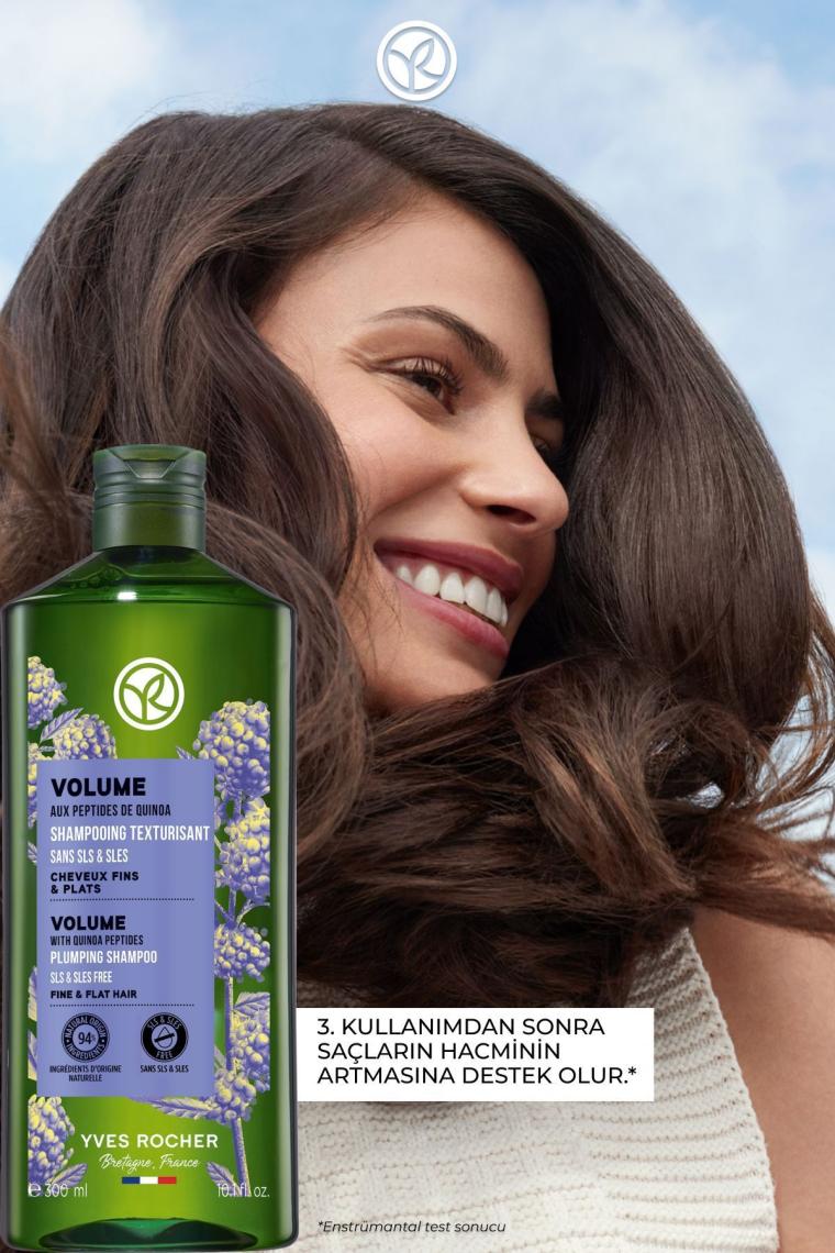 İnce Telli Saçlar İçin (Volume) Hacim Veren Şampuan - Sülfatsız & Vegan-300 ml