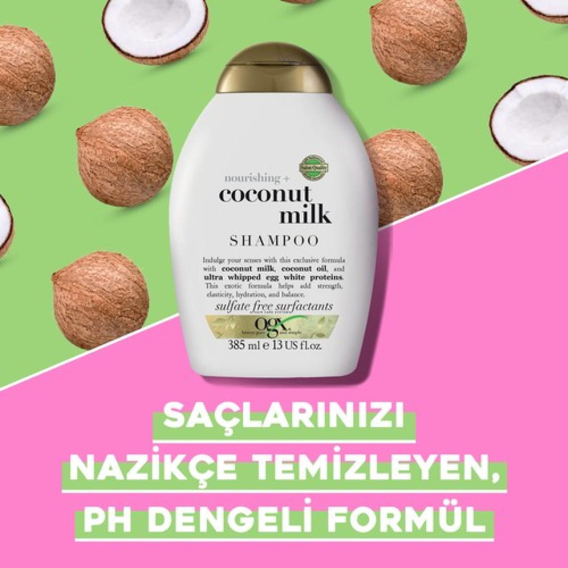 Ogx Coconut Milk Besleyici Sülfatsız Şampuan 385 ml