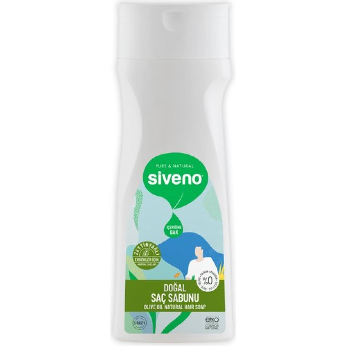 Siveno %100 Doğal Saç Sabunu Zeytinyağlı Bal Avokado 9 Değerli Bitki Erkekler İçin Bitkisel Şampuan 300 ml