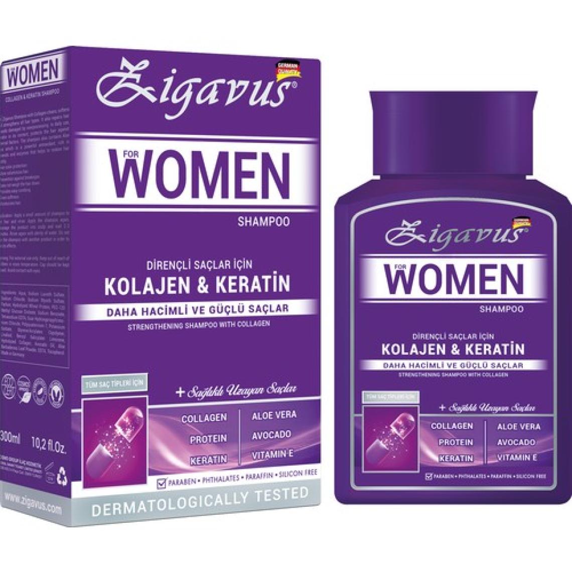 Zigavus Women Kolajen ve Keratin Şampuan 300 ml