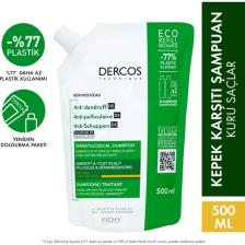 Vichy Dercos Anti-Dandruff Kuru Saçlar için Kepeğe Karşı Şampuan 500 ml