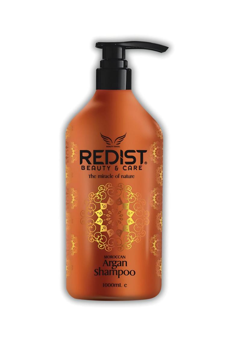 Redist Argan Yağlı Saç Bakım Şampuan 1000Ml + Pro Fön Fırçası Hediye