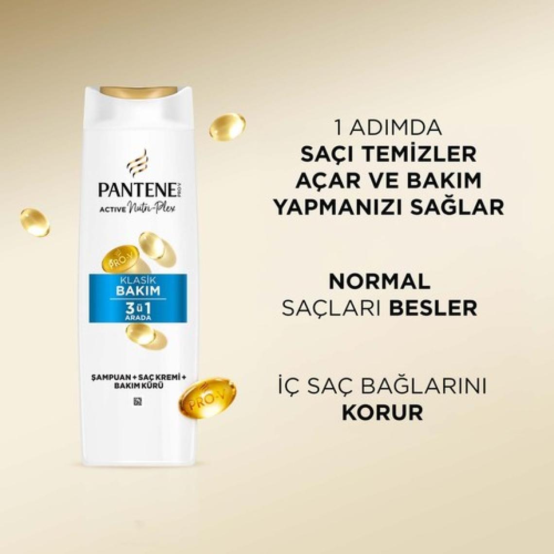 Pantene Temel Bakım 3'ü 1 Arada Şampuan 400Ml