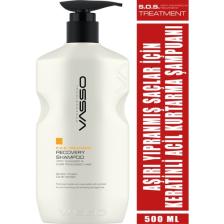 Vasso Yıpranmış Saçlar Için Keratinli Acil Kurtarma Bakım Şampuanı 500 ml