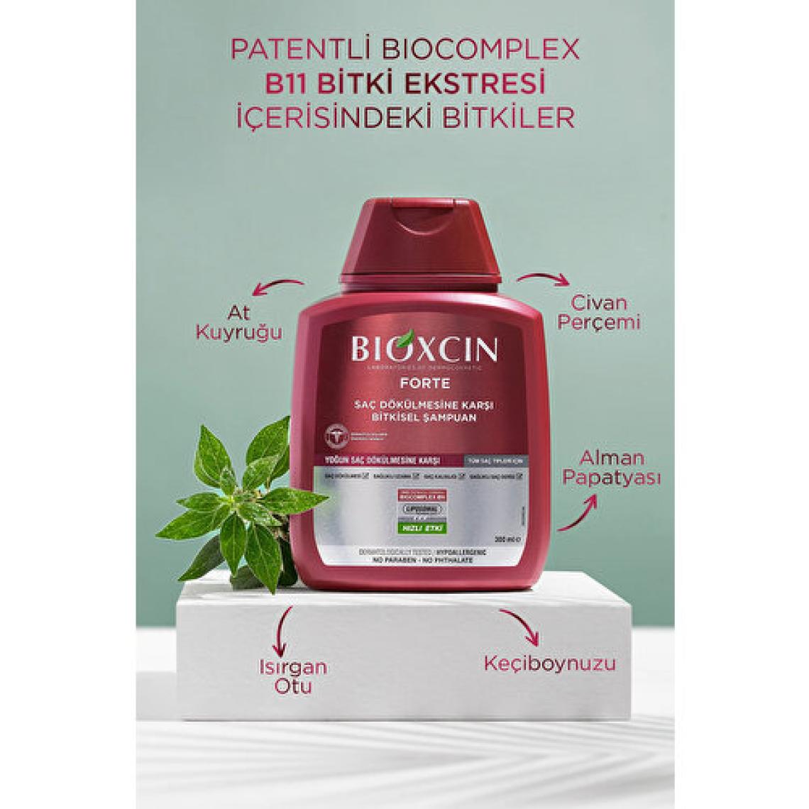 Bioxcin Forte Saç Dökülmesine Karşı Bitkisel Şampuan 3'lü 300 ml