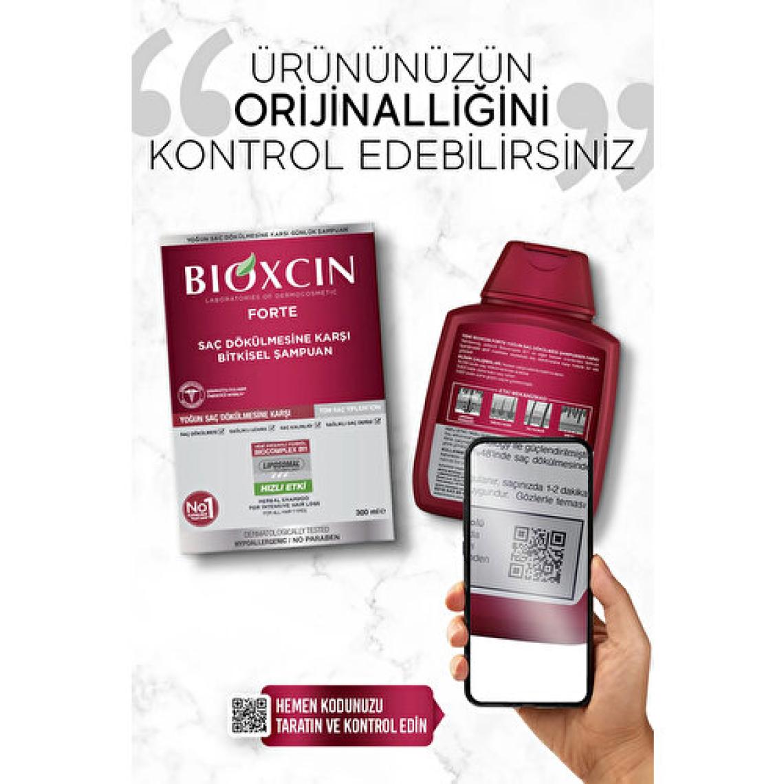 Bioxcin Forte Saç Dökülmesine Karşı Bitkisel Şampuan 3'lü 300 ml