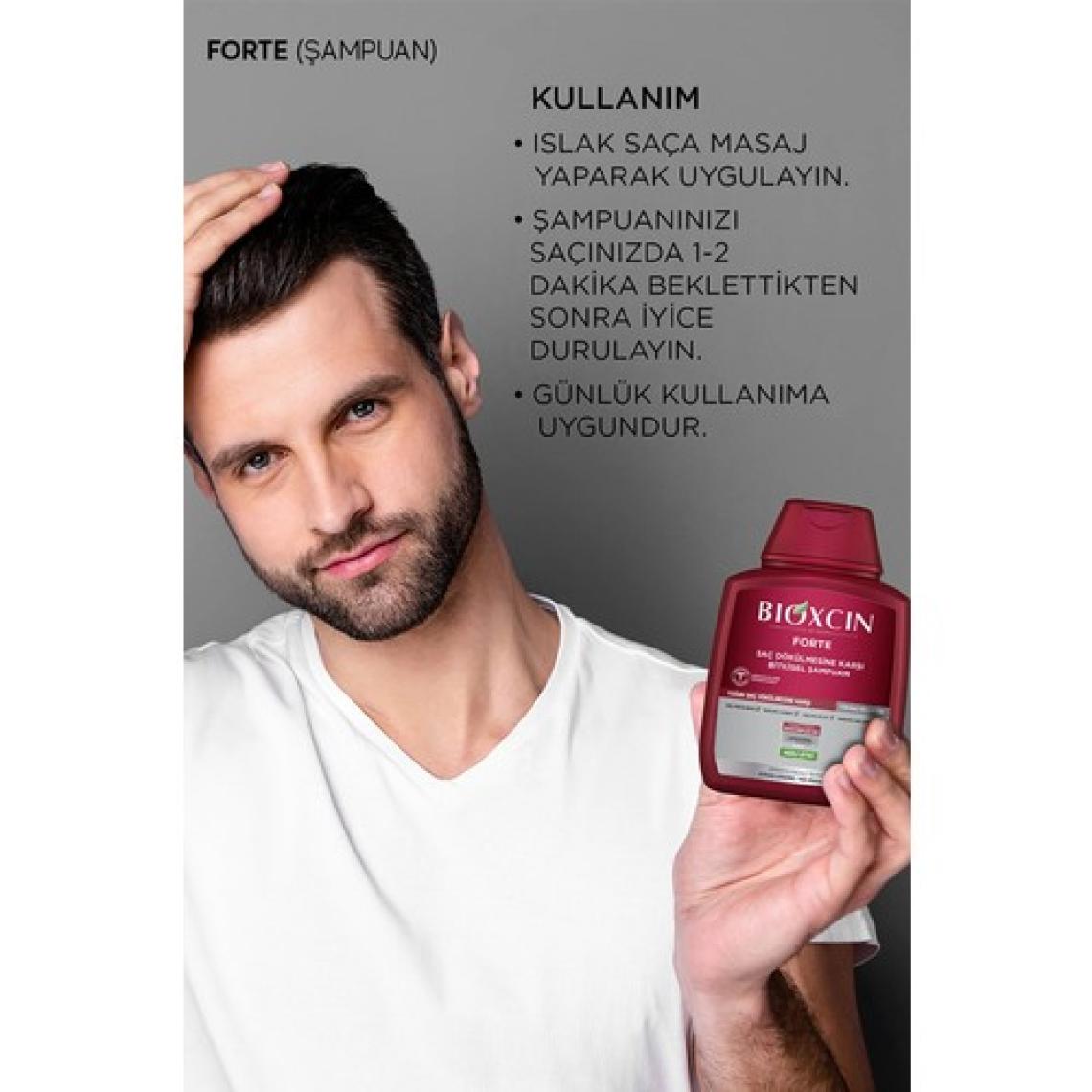 Bioxcin Forte Saç Dökülmesine Karşı Bitkisel Şampuan 3'lü 300 ml