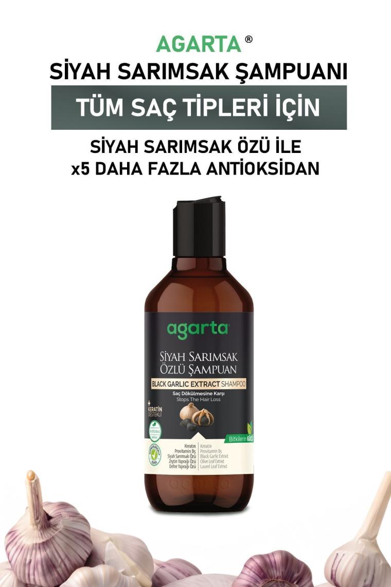 Agarta Doğal Siyah Sarımsaklı Şampuan 400 ml