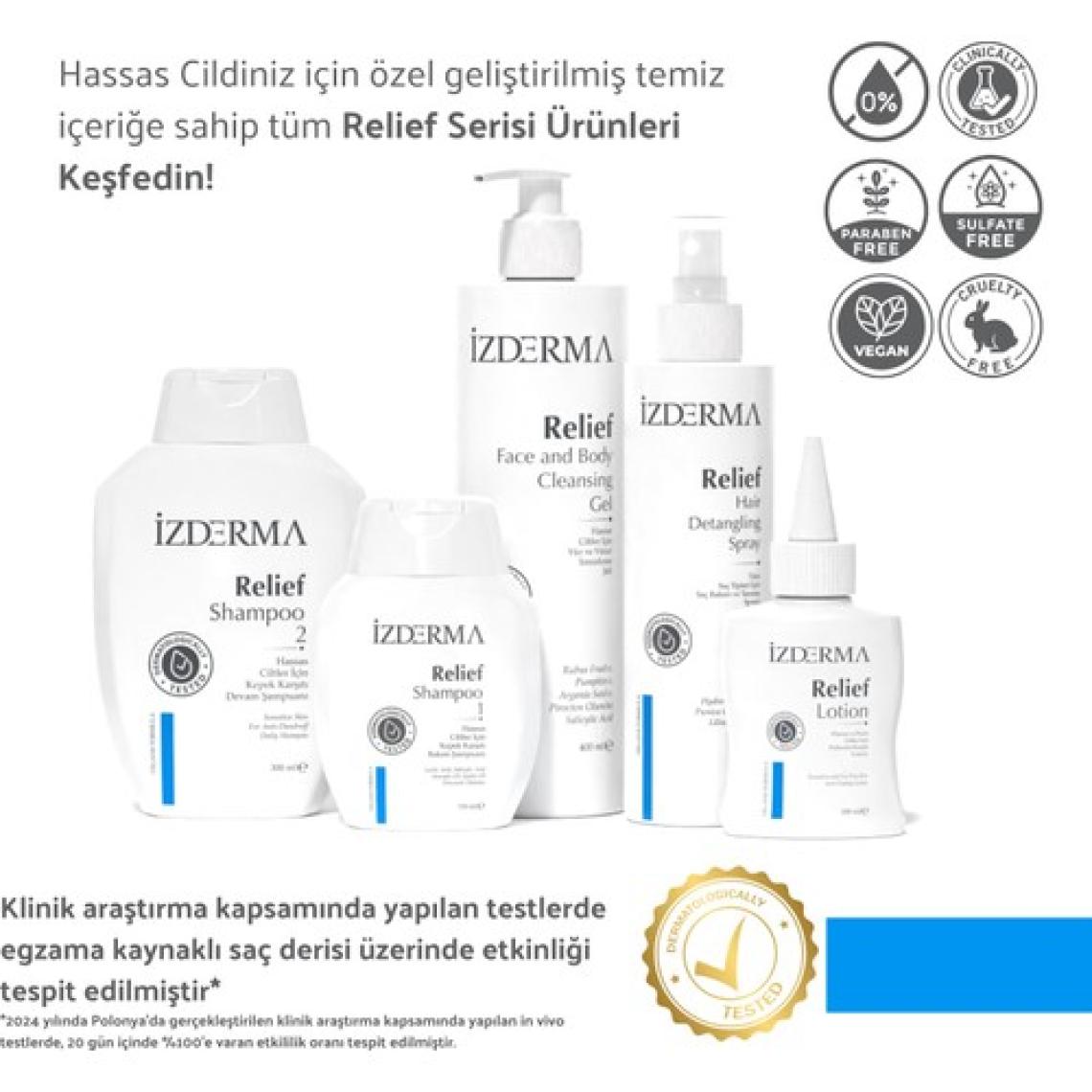 İzderma Relief Lotion Su Bazlı Nemlendirici Losyon 100 ml