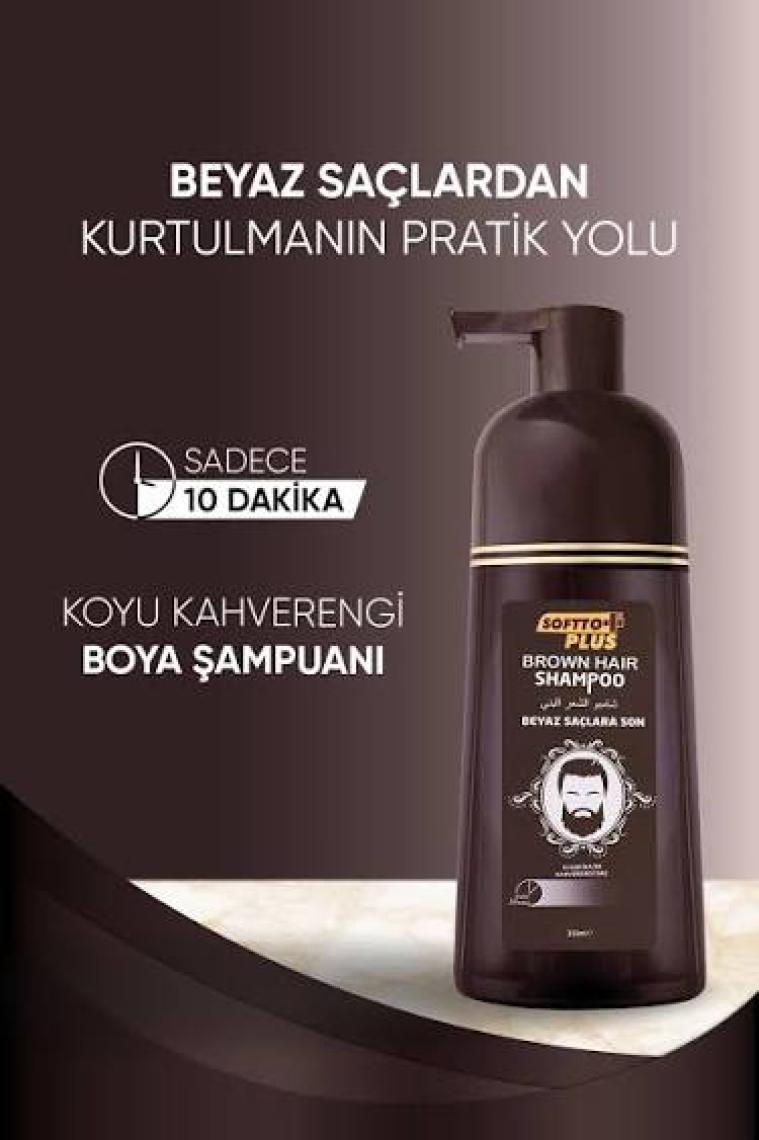 Softto Plus Beyaz Saçlar Için Şampuan Koyu Kestane