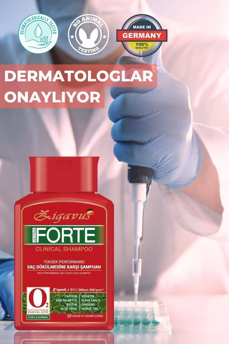 Zigavus Forte Ultra Clinical Kuru Saçlar için Şampuan 300 ml - 3 Al 2 Öde