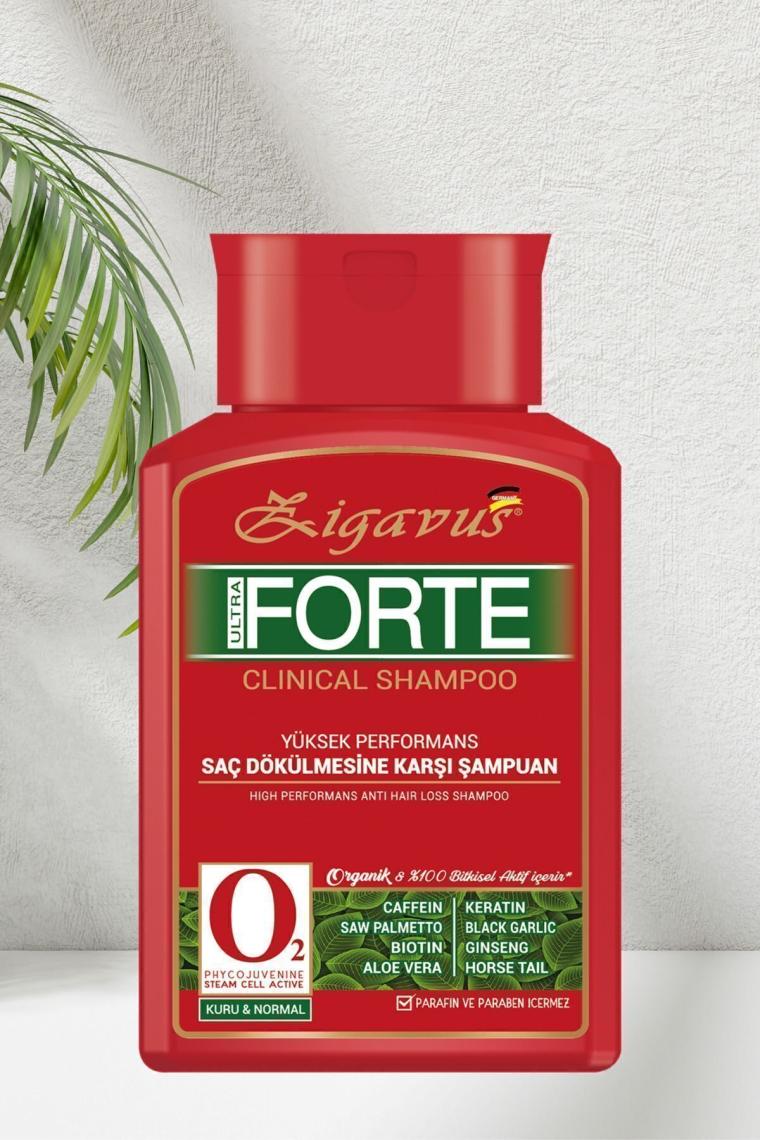 Zigavus Forte Ultra Clinical Kuru Saçlar için Şampuan 300 ml - 3 Al 2 Öde