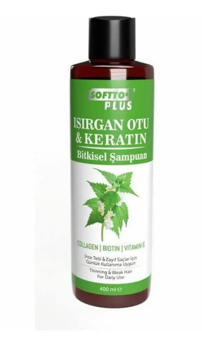 Softto Plus Isırgan Otu & Keratin Bitkisel Şampuan 400 ml