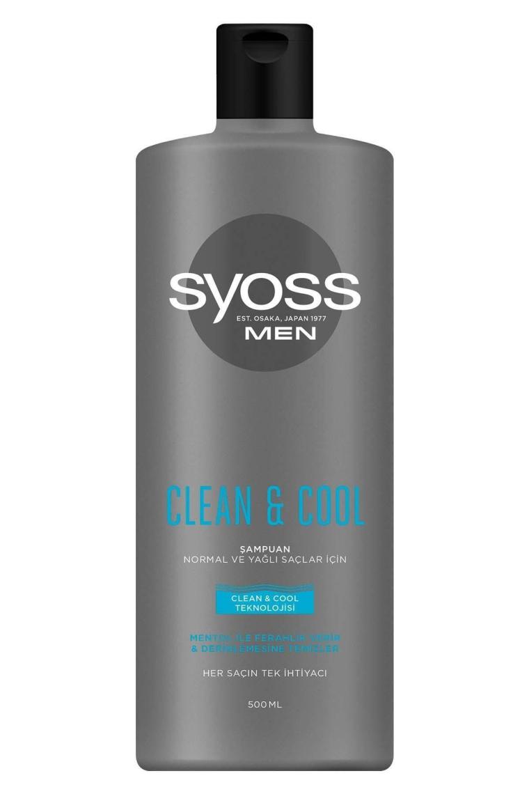 Men Clean & Cool Mentol Etkili Şampuan 500 ML 2'li