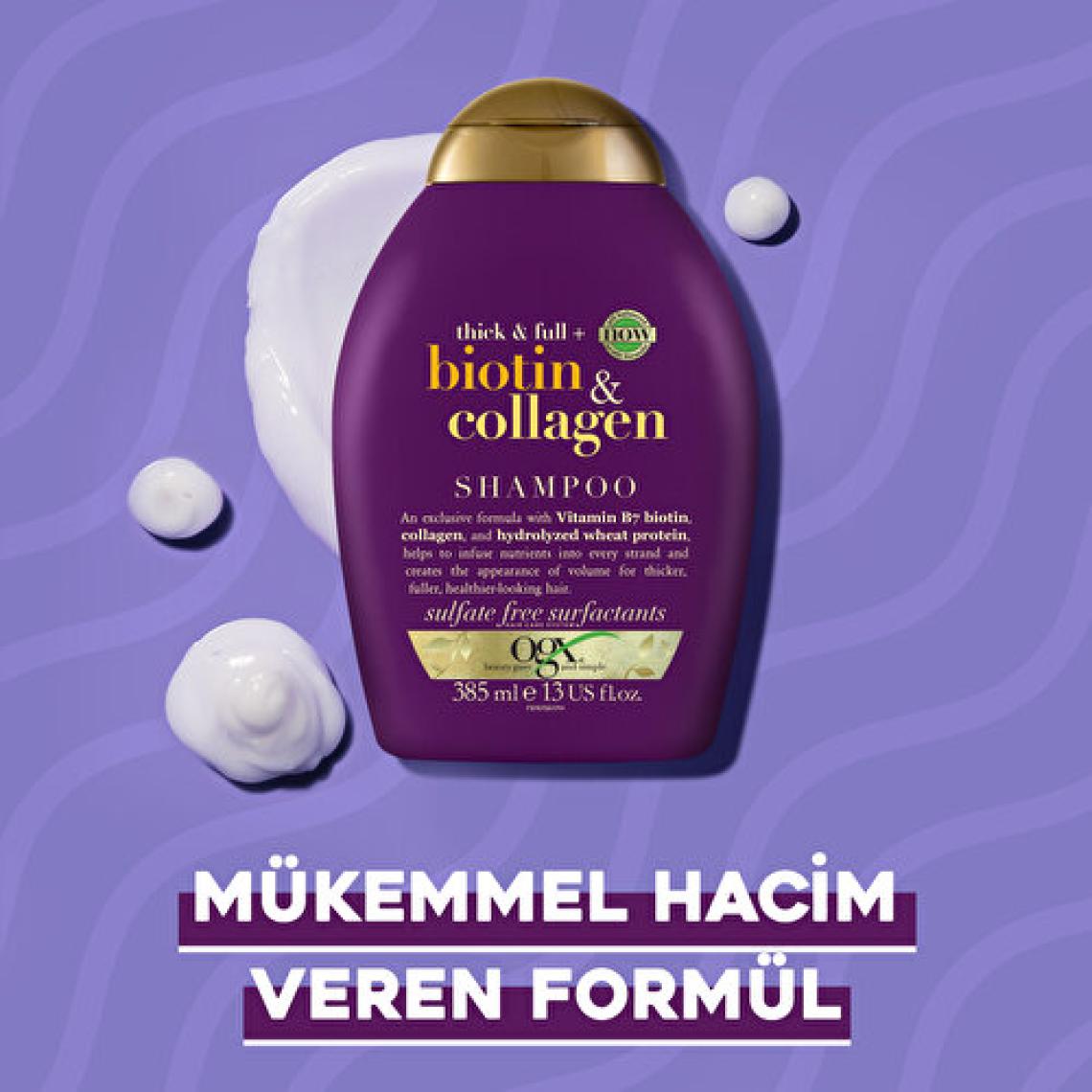 Ogx Dolgunlaştırıcı Biotin & Collagen Şampuan 385 ml