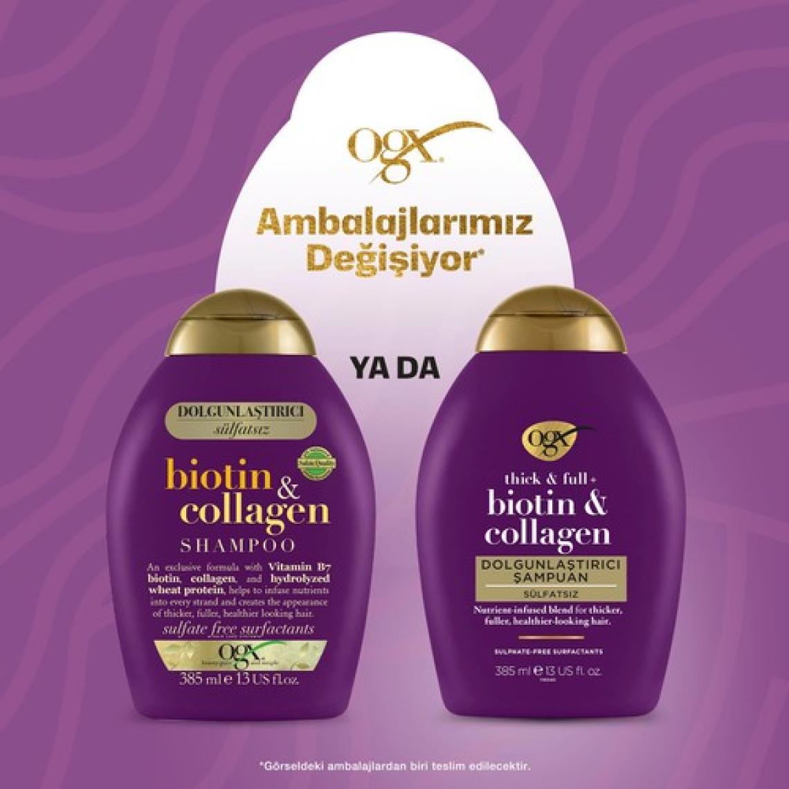 Ogx Dolgunlaştırıcı Biotin & Collagen Şampuan 385 ml