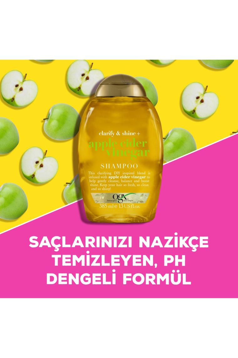 Işıltı Veren Elma Sirkesi Şampuan 385 ml