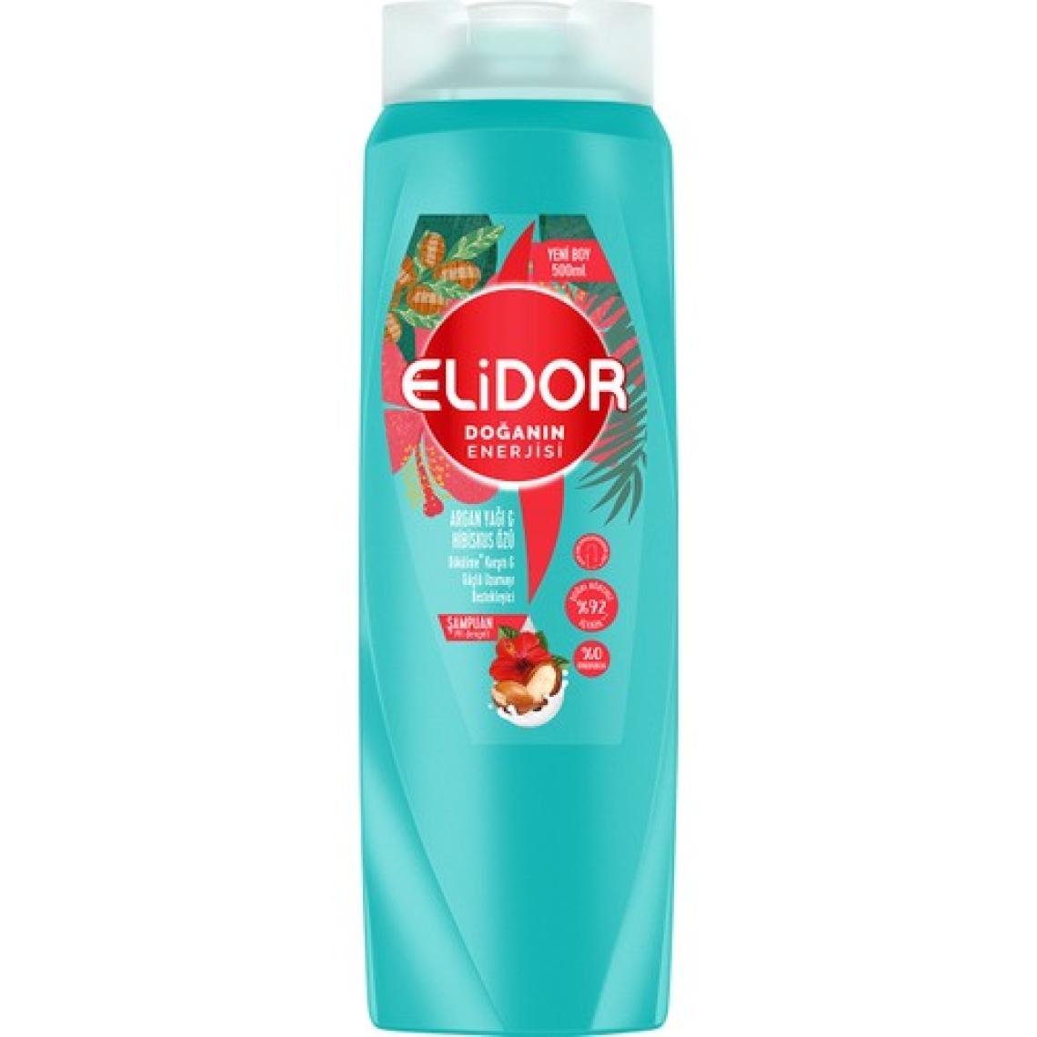 Elidor Doğanın Enerjisi Argan Yağı & Hibiskus Özü Dökülme Karşıtı Şampuan 500 ml
