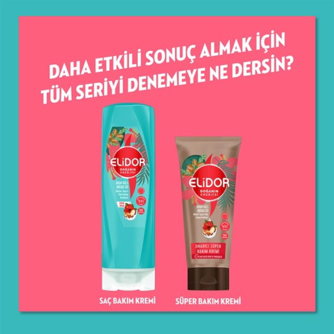 Elidor Doğanın Enerjisi Argan Yağı & Hibiskus Özü Dökülme Karşıtı Şampuan 500 ml