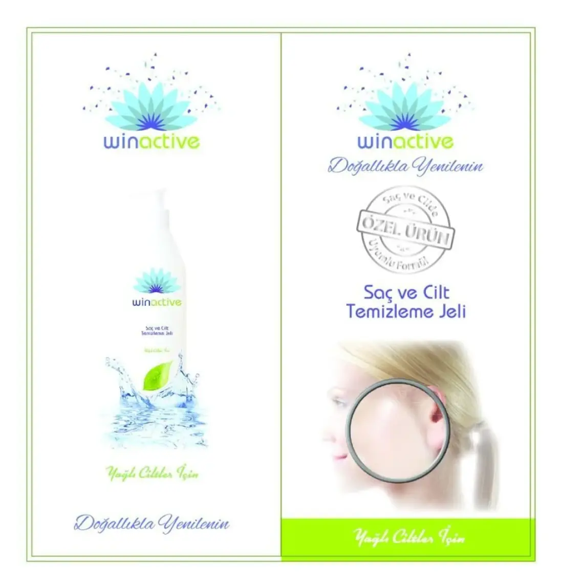 Winactive Saç ve Cilt Temizleme Jeli Yağlı Ciltler Için 250 ml