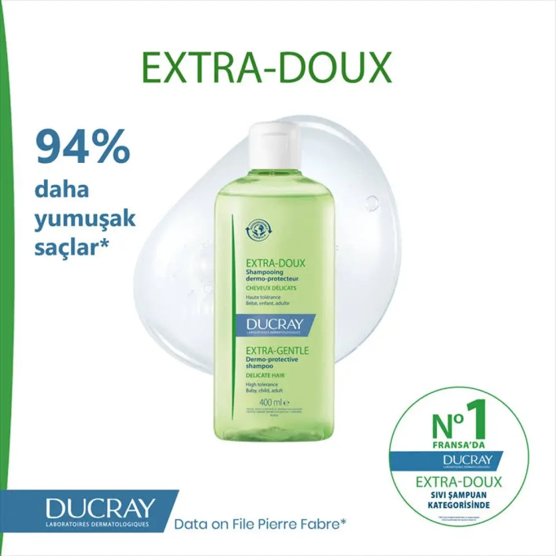 Ducray Extra Doux Sık Kullanım Şampuanı 400 ml