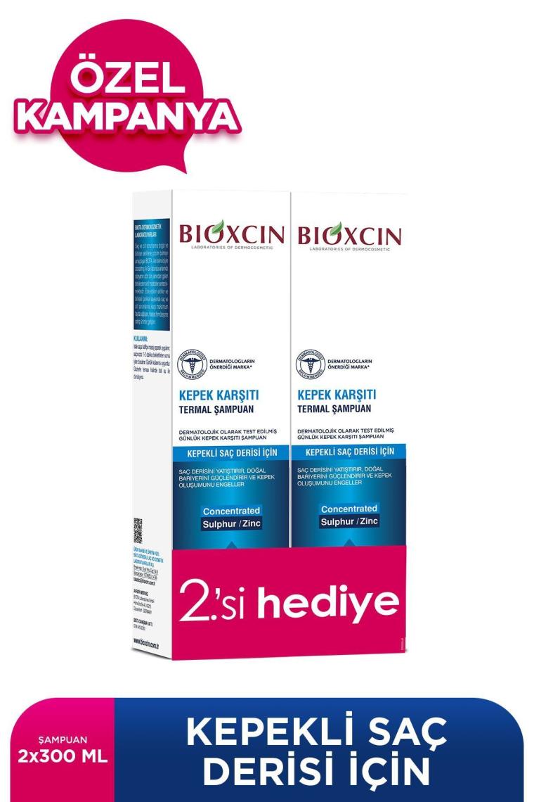 Bioxcin Aqua-Thermal Kepek  Şampuan 2li 300 ml