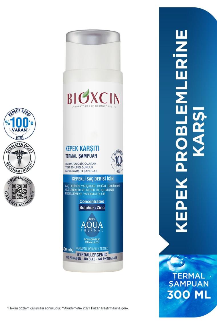Bioxcin Aqua-Thermal Kepek  Şampuan 2li 300 ml