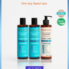 Panorama Professional Kırılma ve Hasar Önleyici Bakım Seti 2 Kat Güçlü Saçlar 12 Etki 1 Arada 400 ml x 2 Şampuan + 400 ml Saç Bakım Kremi