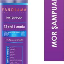 Panorama Professional 400 ml Mor Şampuan Sarı, Kumral ve Gri Saçlar için / Turunculaşma Karşıtı Bakım / Zengin Menekşe Pigmentleri ile Formüle edilmiş / 8 Özel Yağ
