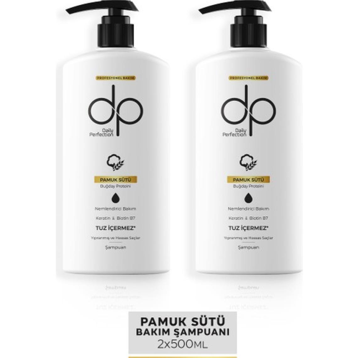 Dp Daily Perfection Şampuan Pamuk Sütü 500 ml X 2 Adet