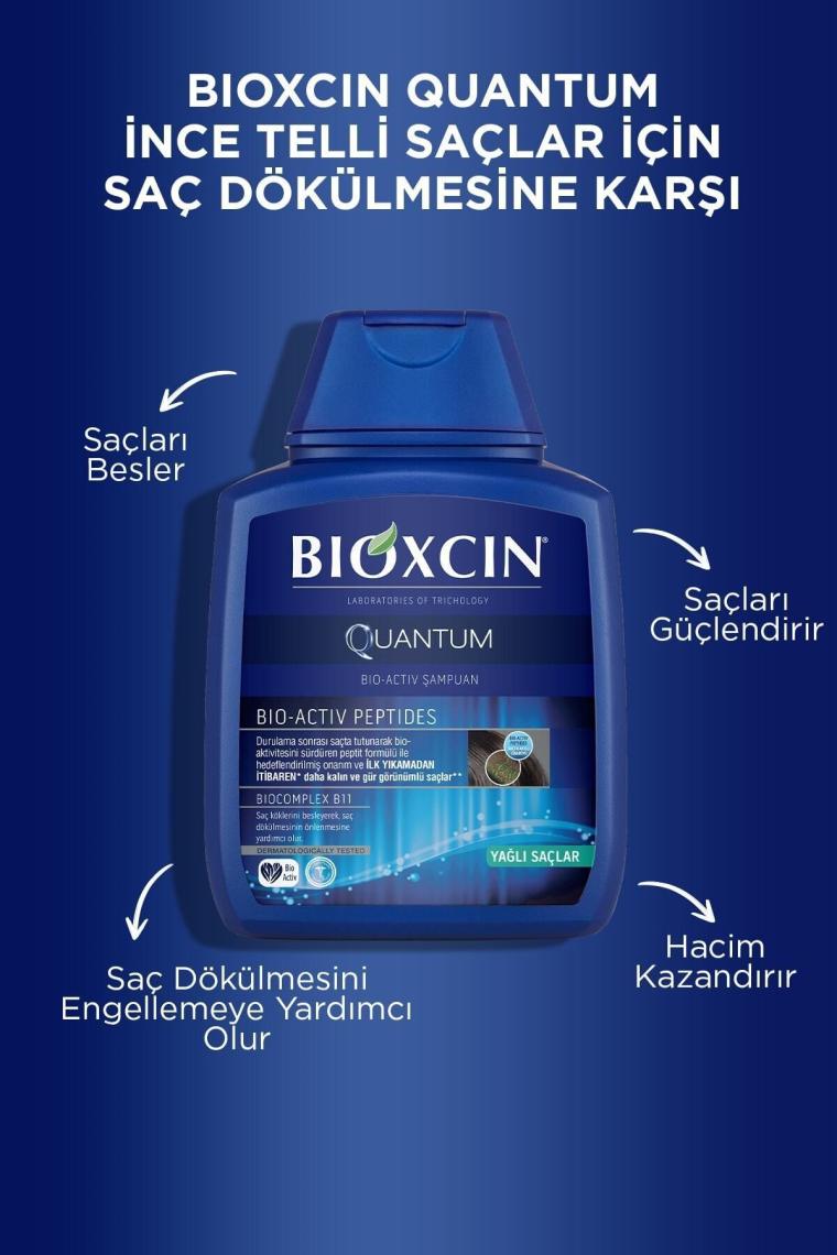 Bioxcin Quantum Yağlı Saçlar için Hacim Veren Şampuan 300 ml