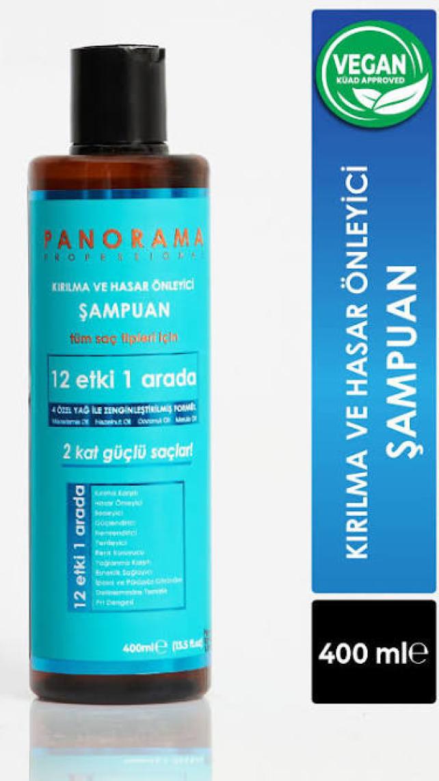 Panorama Professional Kırılma Ve Hasar Önleyici Bakım Seti 2 Kat Güçlü Saçlar 12 Etki 1 Arada/400 Ml X3 Şampuan 3'Lü Set vegan