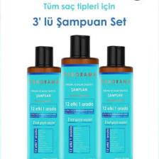Panorama Professional Kırılma Ve Hasar Önleyici Bakım Seti 2 Kat Güçlü Saçlar 12 Etki 1 Arada/400 Ml X3 Şampuan 3'Lü Set vegan