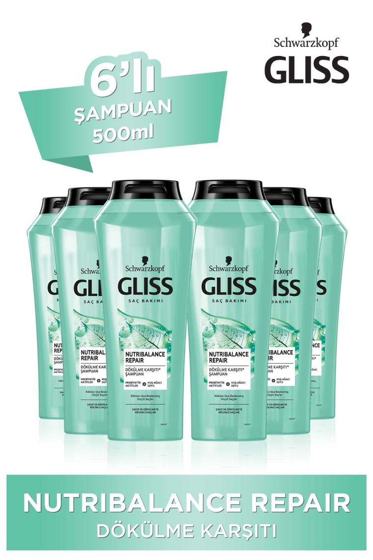 Nutribalance Repair Saç Dökülmesine Karşı Şampuan 500 ml 6'lı