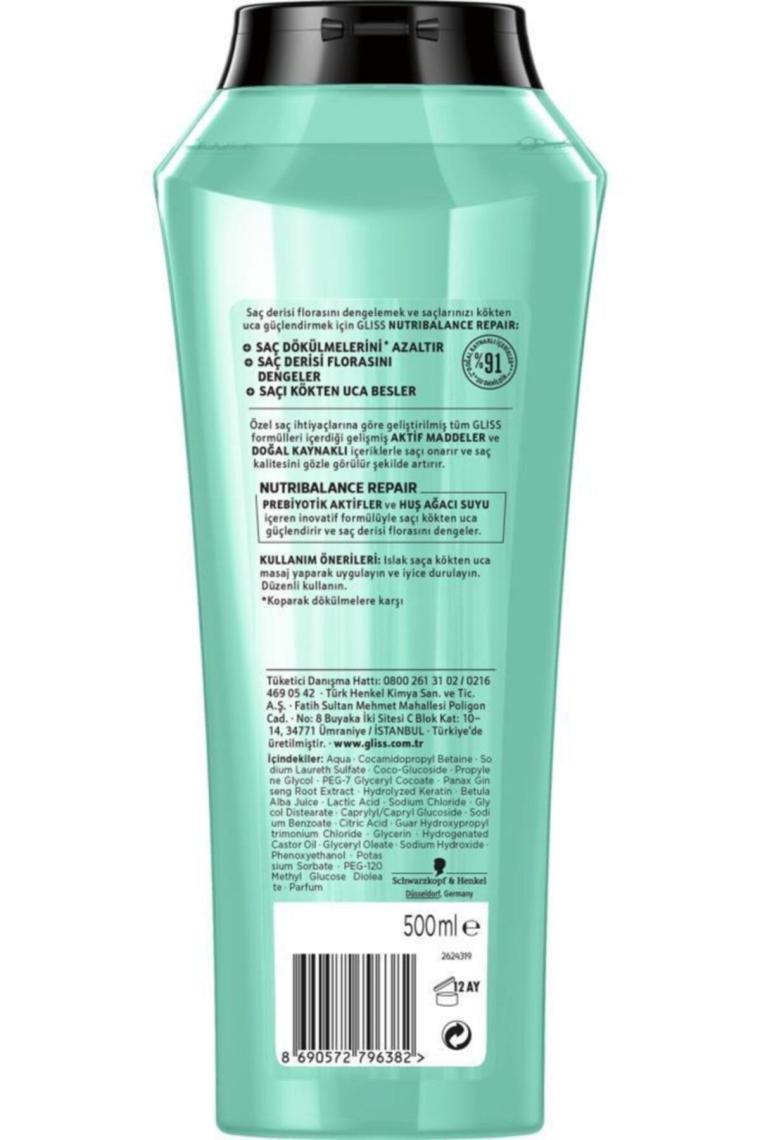 Nutribalance Repair Saç Dökülmesine Karşı Şampuan 500 ml 6'lı