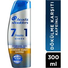 Head & Shoulders Şampuan 7 Fayda 1 Arada Dökülme Karşıtı Kafeinli ve Kepeğe Karşı Etkili Güçlü Formül 300 ml