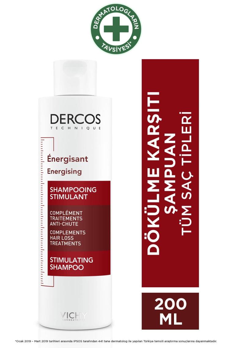 Vichy Dercos Energising Saç Dökülmesine Karşı Şampuan 200 ml