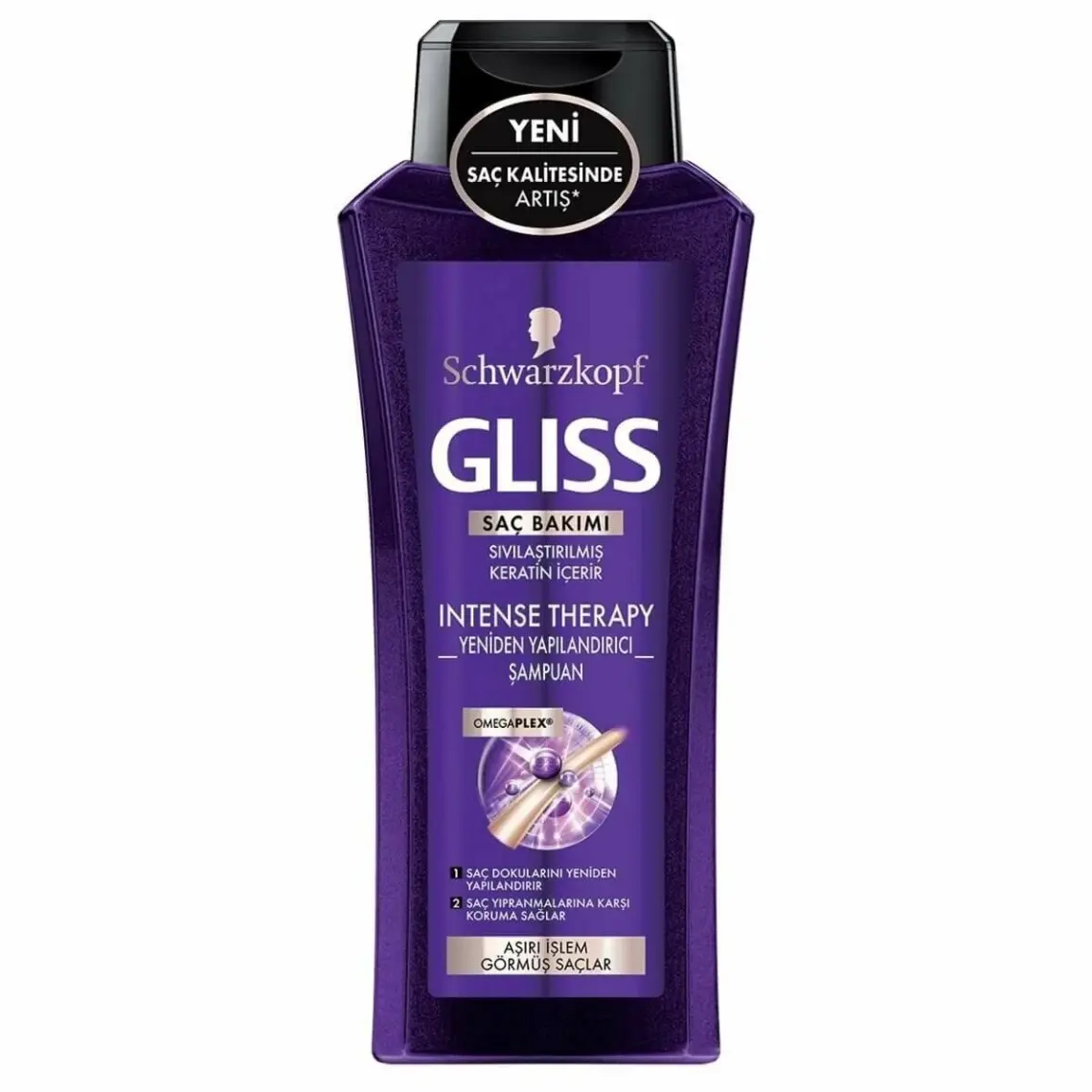 Gliss Intense Therapy Yeniden Yapılandırıcı Şampuan - Omega Plex ve Acai Üzümü ile 360 ml