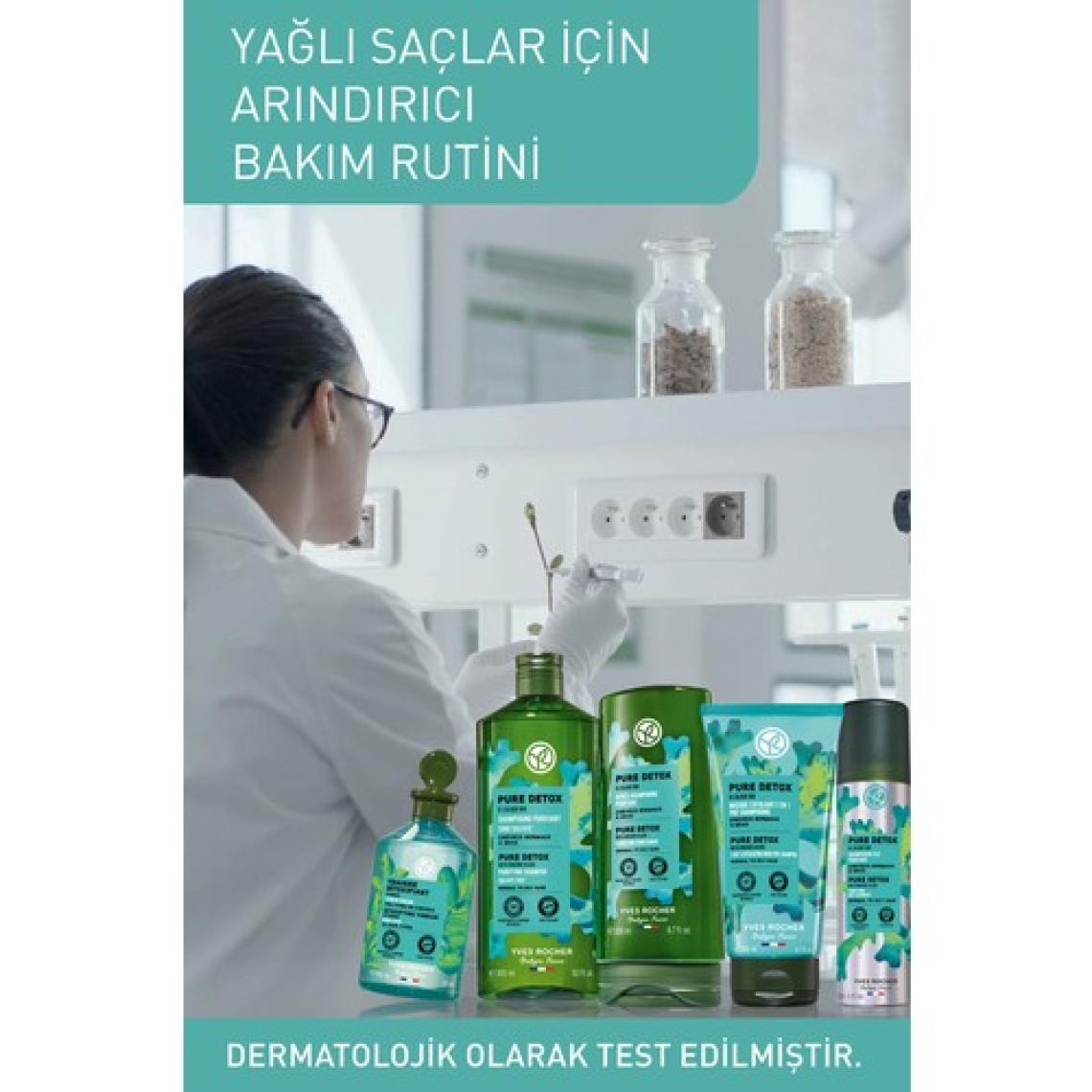 Yves Rocher Yağlı Saçlar İçin (Pure Detox) Arındırıcı Şampuan - Sülfatsız & Vegan-300 ml