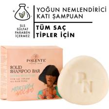 Polente Natural Yoğun Nemlendirici Katı Şampuan / Tüm Saç Tipleri (110 gr)