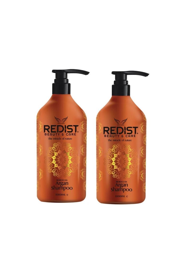 Redist Argan Yağlı Saç Bakım Şampuan 1000Ml + Pro Fön Fırçası Hediye